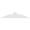 Ekena Millwork Portland Architectural Grade PVC Gable Bracket, 48"W x 10"H x 4"D x 6"F, 5/12 Pitch GBP048X10X0406POR00 - alternate 2